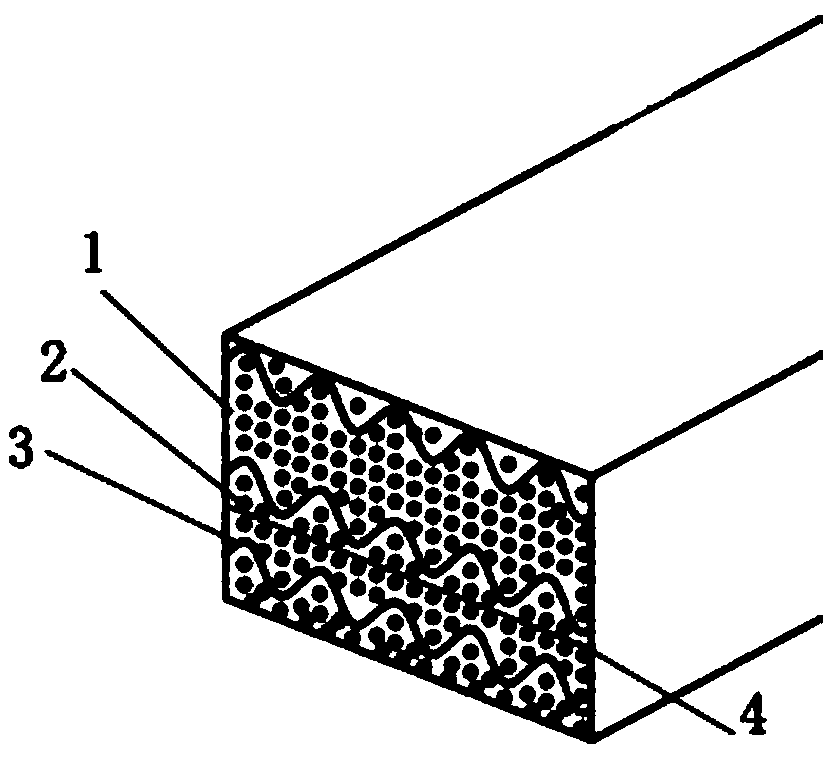 Fiber reinforced composite sleeper and preparation method thereof