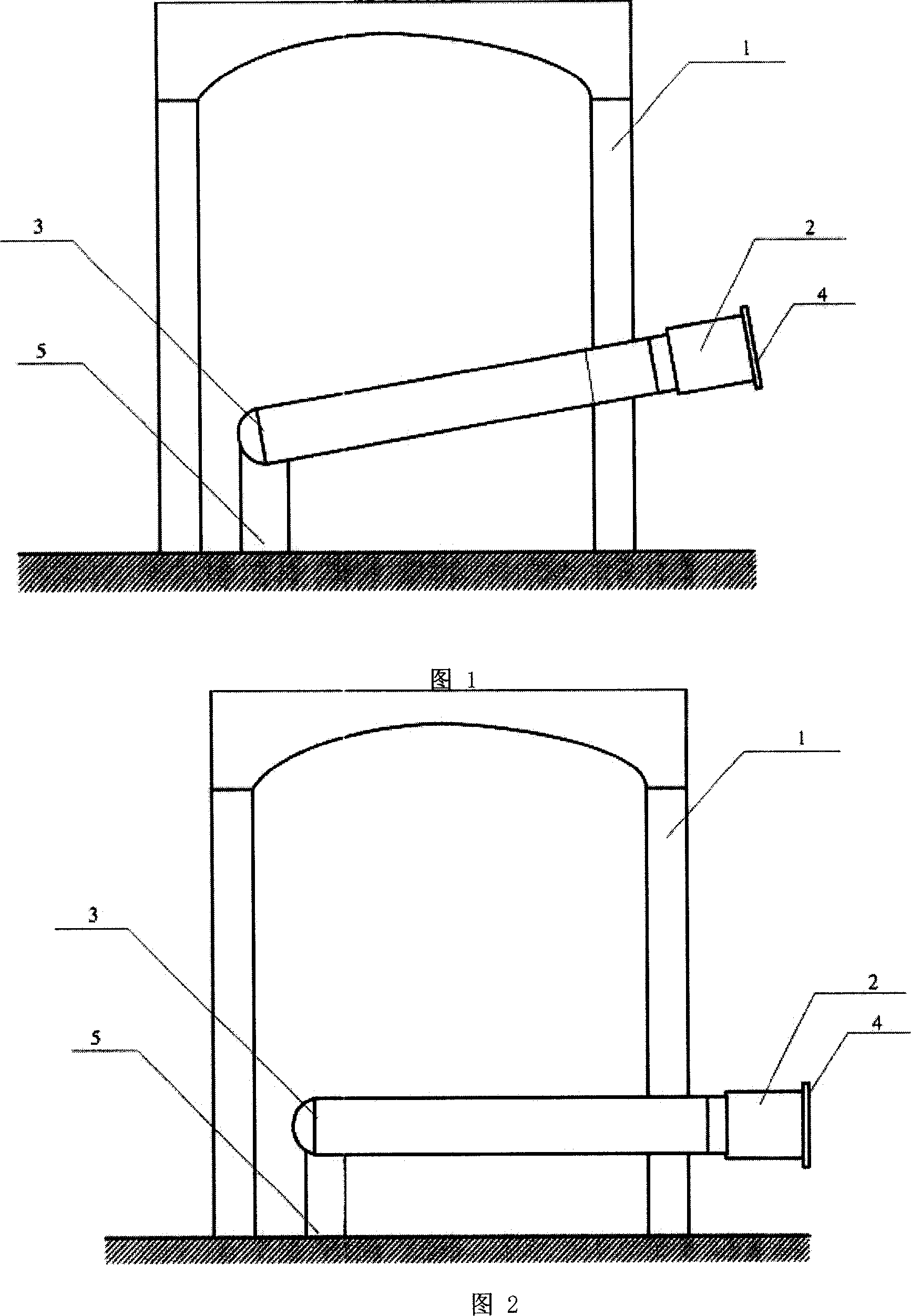 Reduction pot setup method in stove and reducing furnace constructed by the method