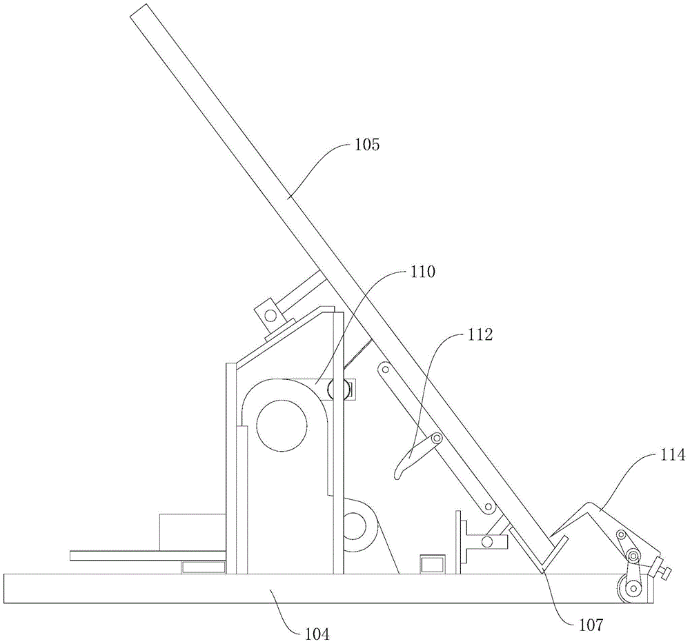 A rice seedling filling machine