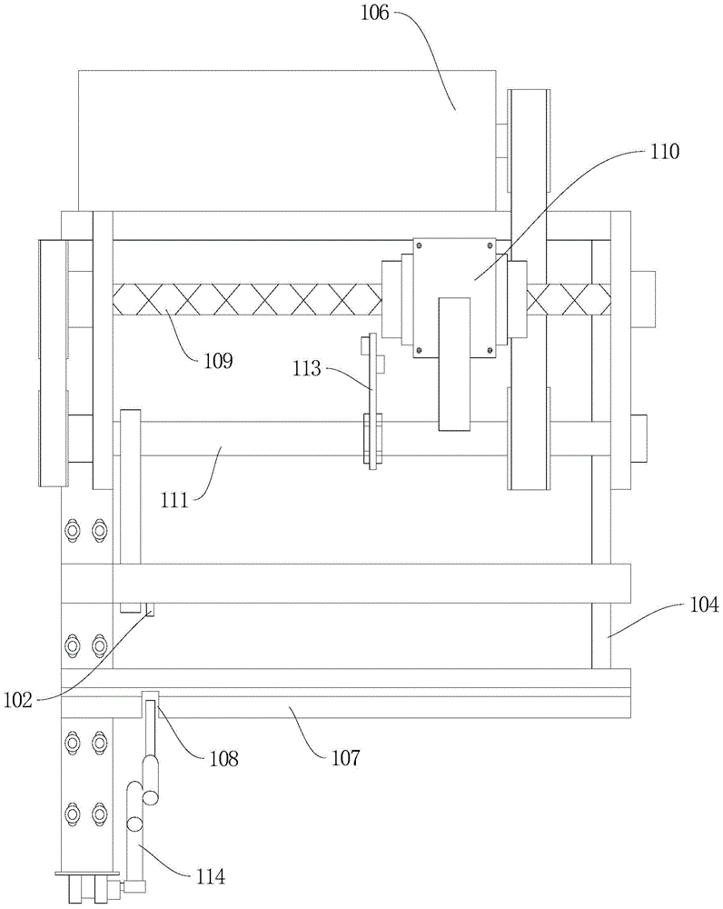 A rice seedling filling machine