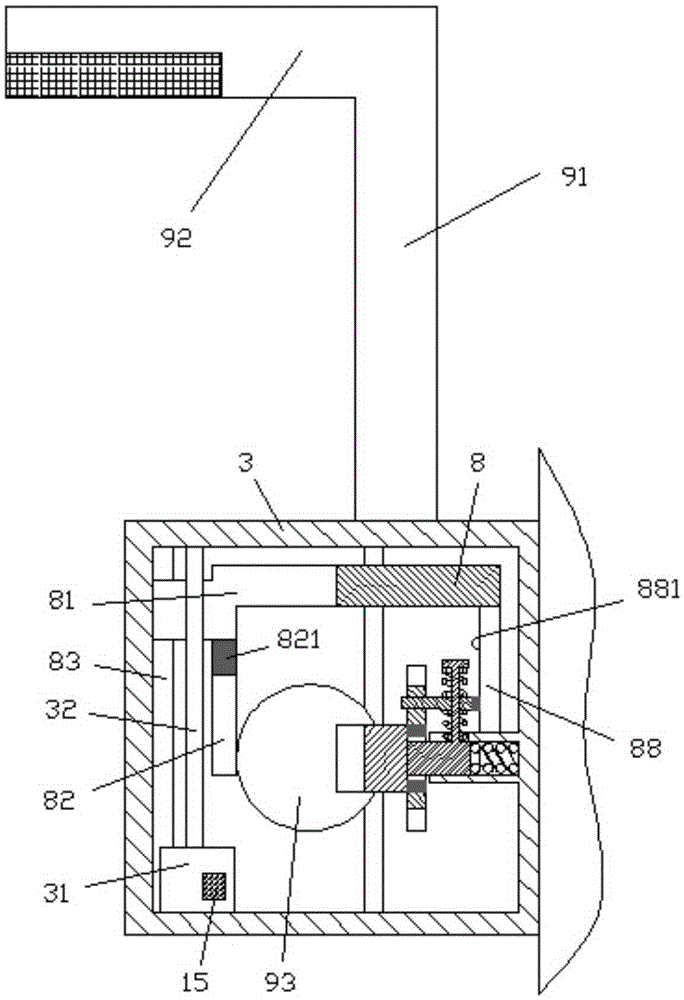 Water heater water outlet nozzle component having guide chute and capable of adjusting speed