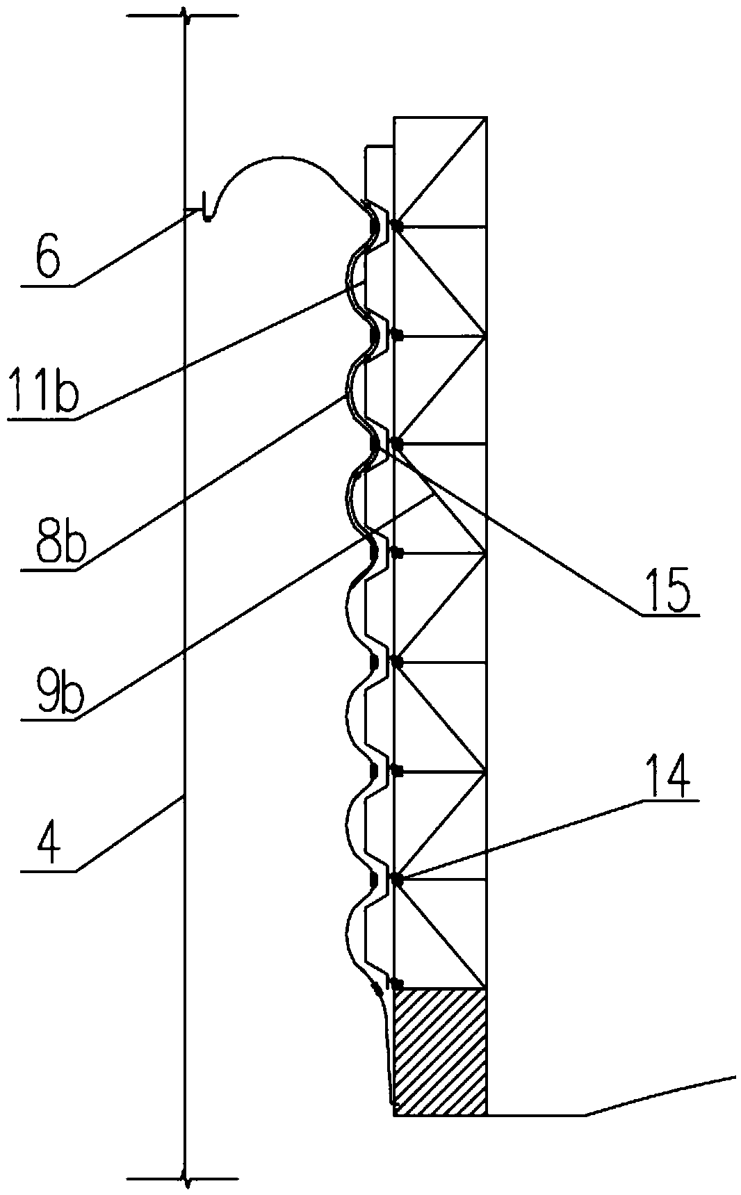 Single-section type gas cabinet