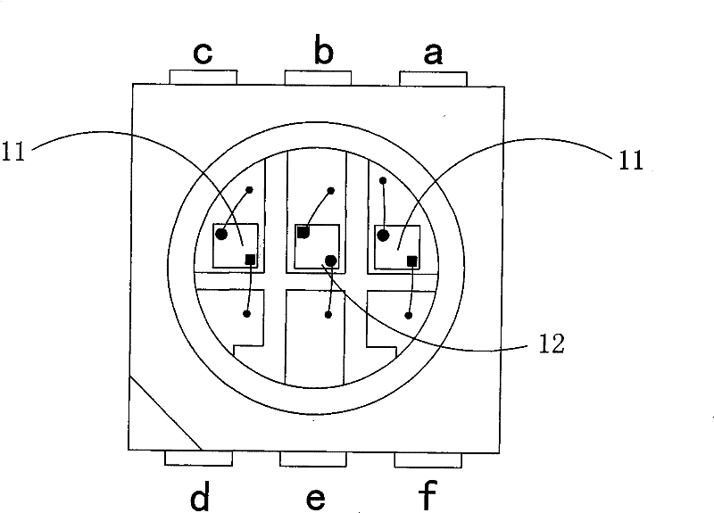 Color temperature-adjustable high-color development LED lamp and manufacturing method thereof