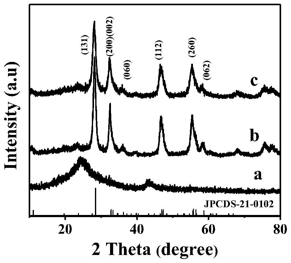 Preparation method and application of bismuth molybdate/boron nitrogen doped graphene photoelectric functional material