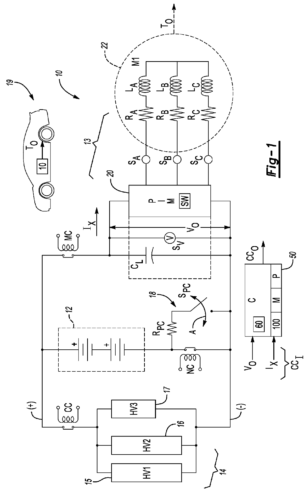 Method and system for diagnosing contactor health in a high-voltage electrical system