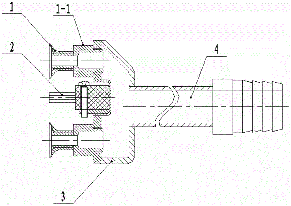 Double-surface laminating material bag opening mechanism with hot cutting lifting handle