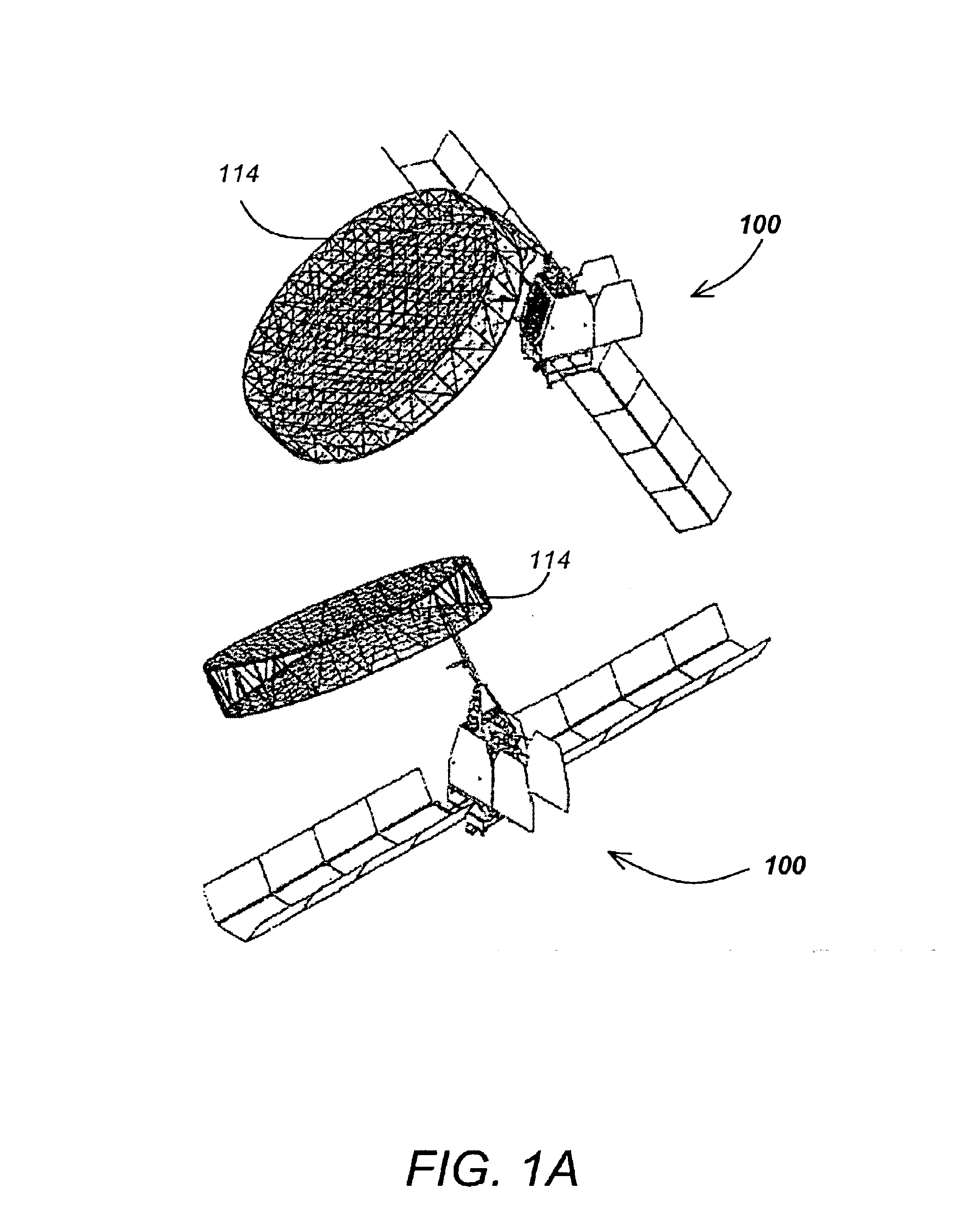 Method and apparatus for reaction wheel dynamic compensation in long-duration deployment of a large reflector