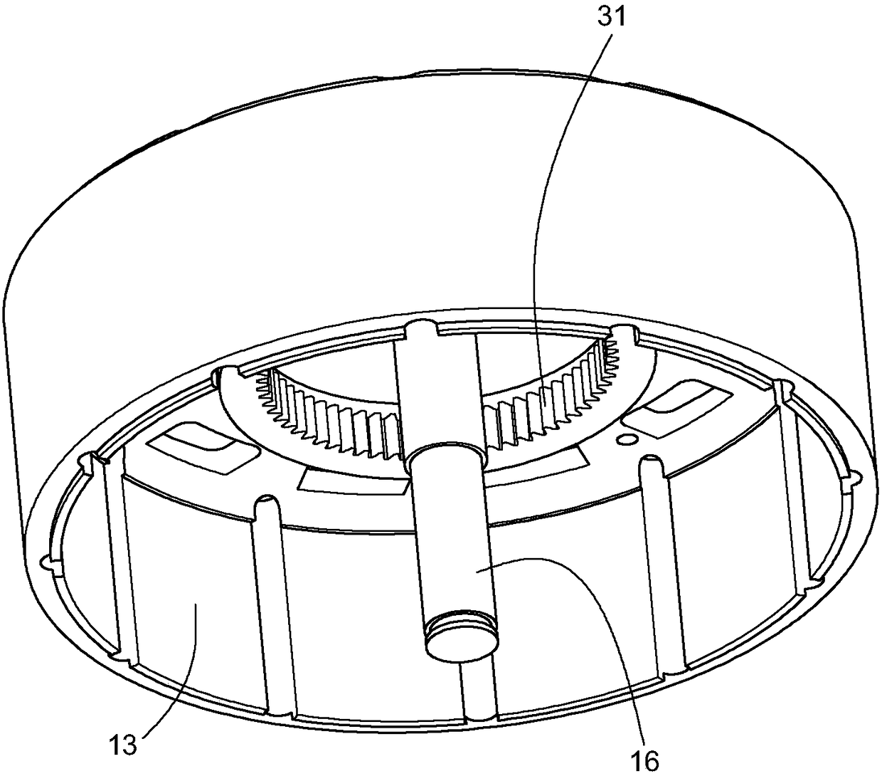 Speed reduction device combined with motor