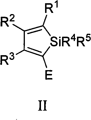 Process for preparing polysubstituted silole