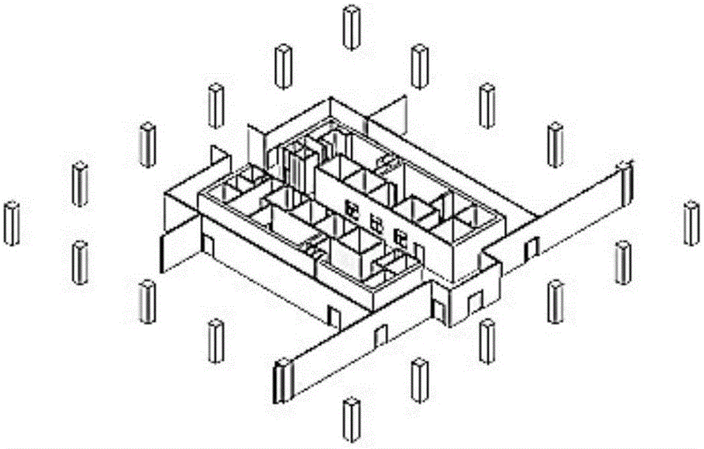 Device for rapidly establishing three-dimensional building information model