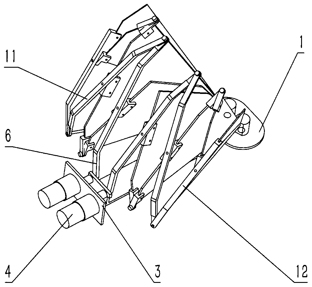 Planar antenna folding bracket