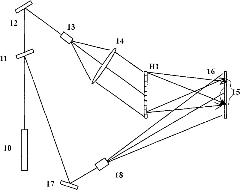 Three-dimension graphics direct-writing method with multi-vision angle graphical input