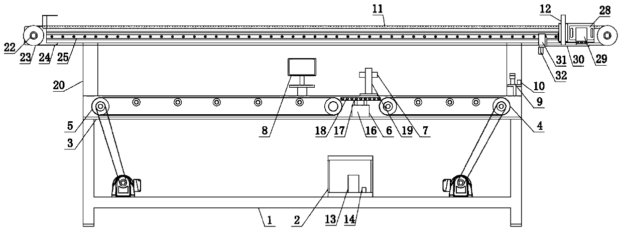 Product packaging device with detecting function for shower gel production