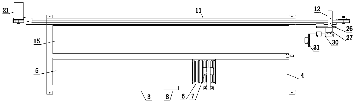 Product packaging device with detecting function for shower gel production