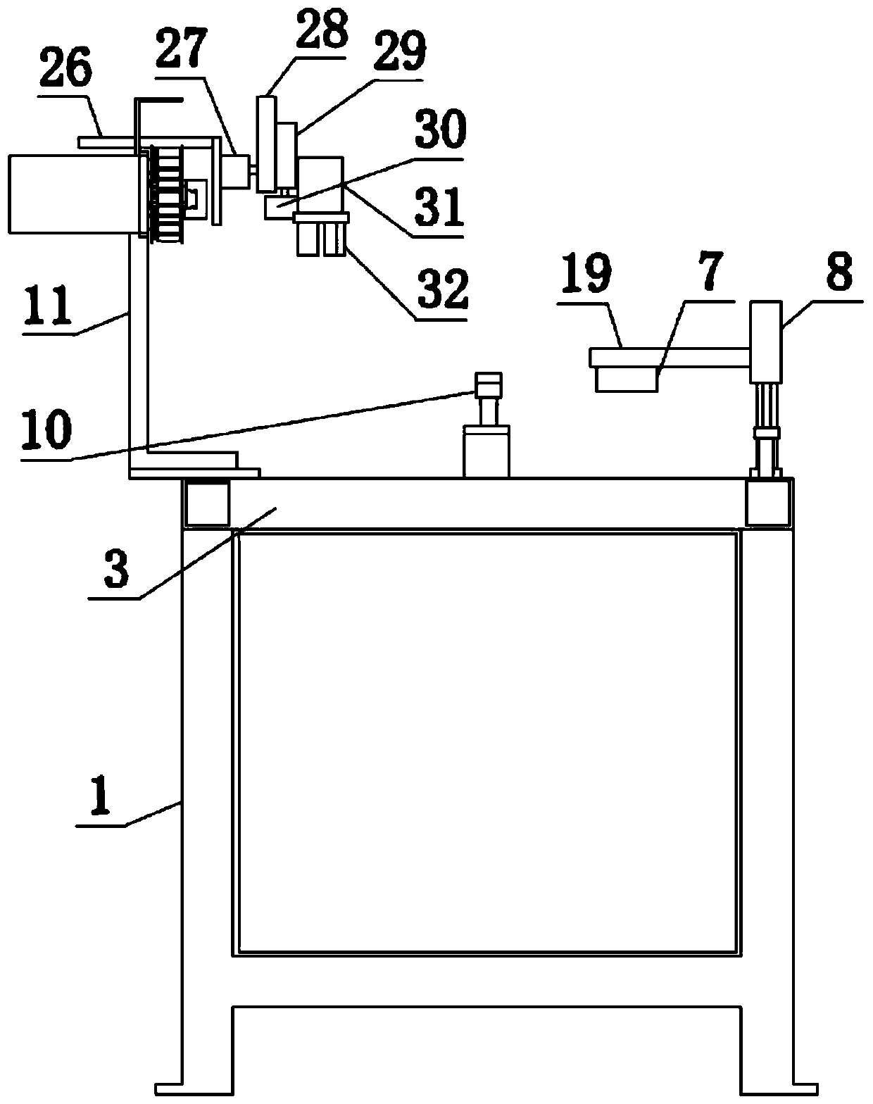 Product packaging device with detecting function for shower gel production