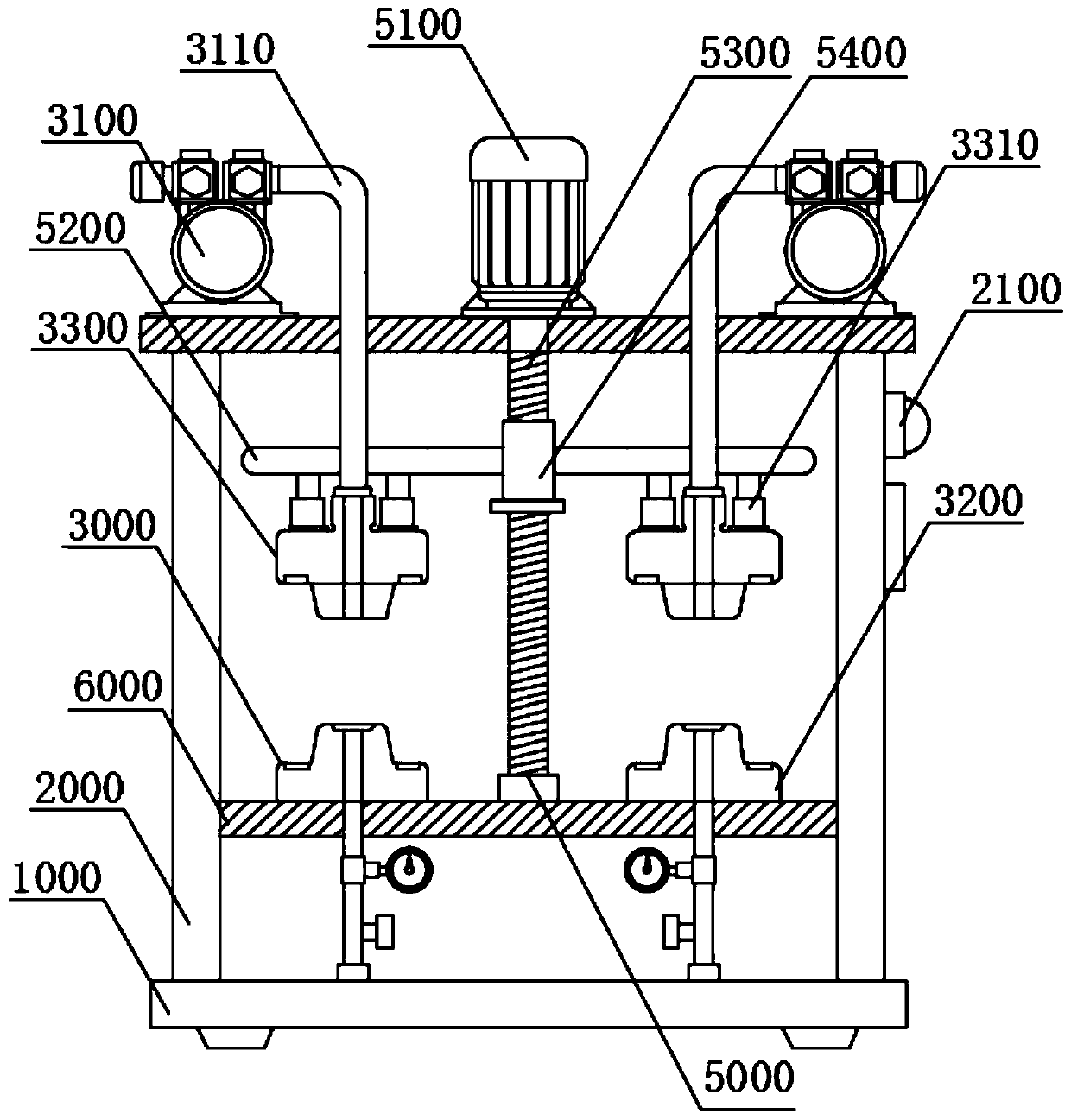 PE valve airtightness test device