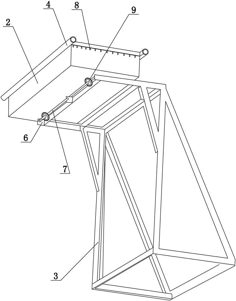 Tobacco loading process in intensive curing barn and its semi-automatic reversing tobacco loading operation table and tobacco transporting trolley