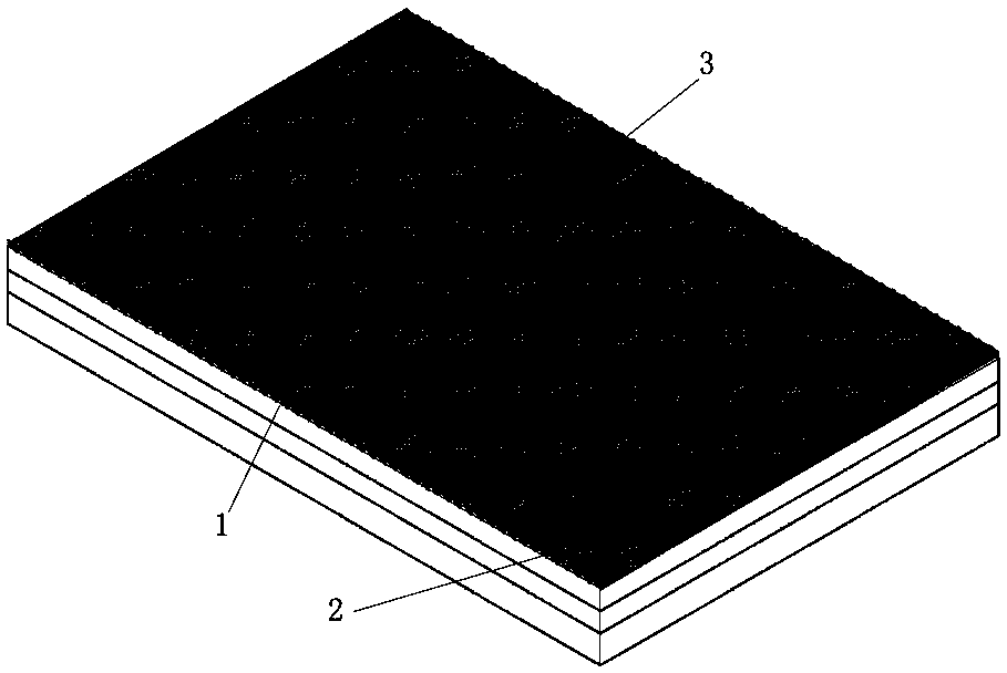 Microarray photovoltaic cell group solar pavement structure and construction method thereof