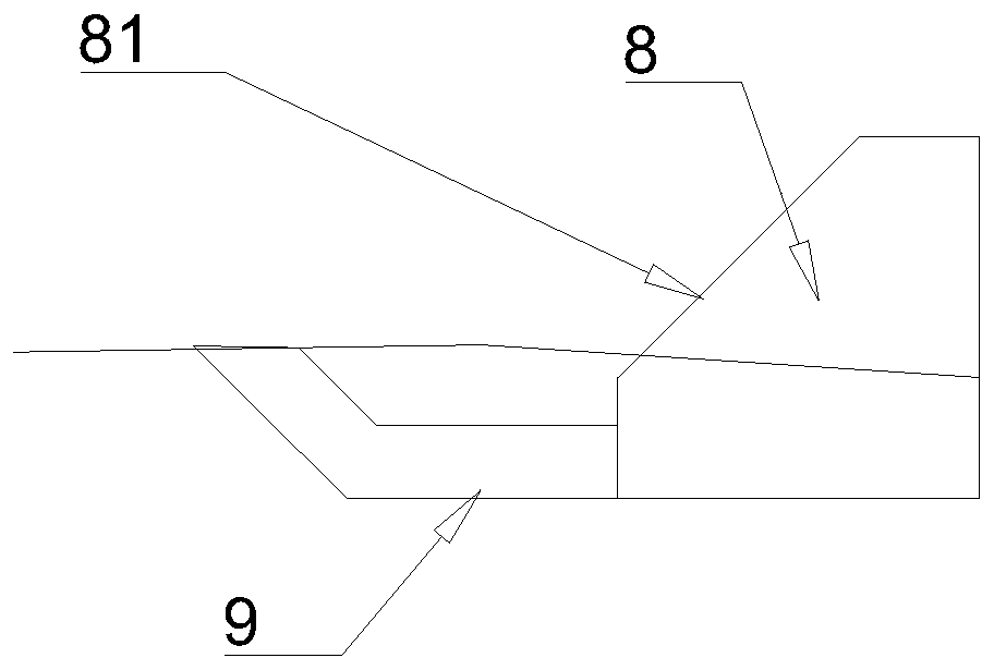 Wading railroad bed structure and construction method thereof