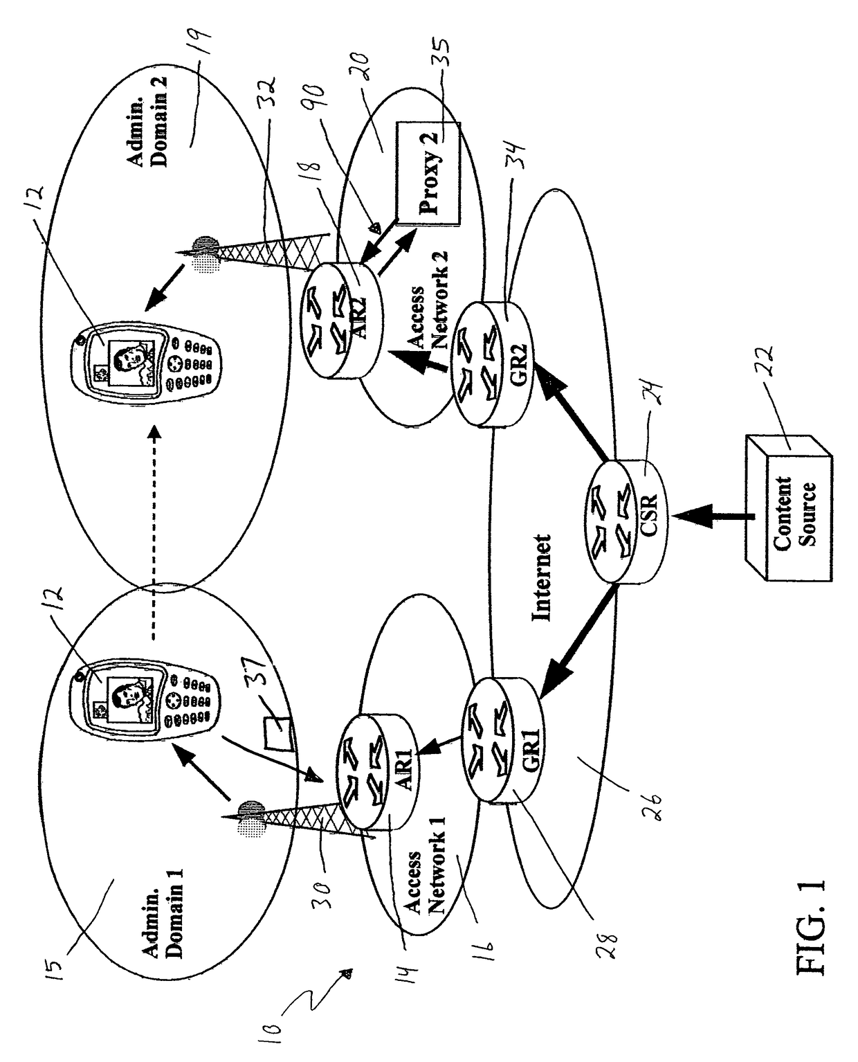 Provisioning seamless applications in mobile terminals through registering and transferring of application context