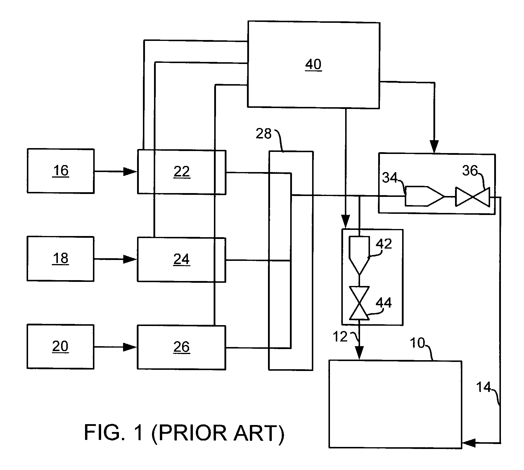 Gas distribution system with tuning gas