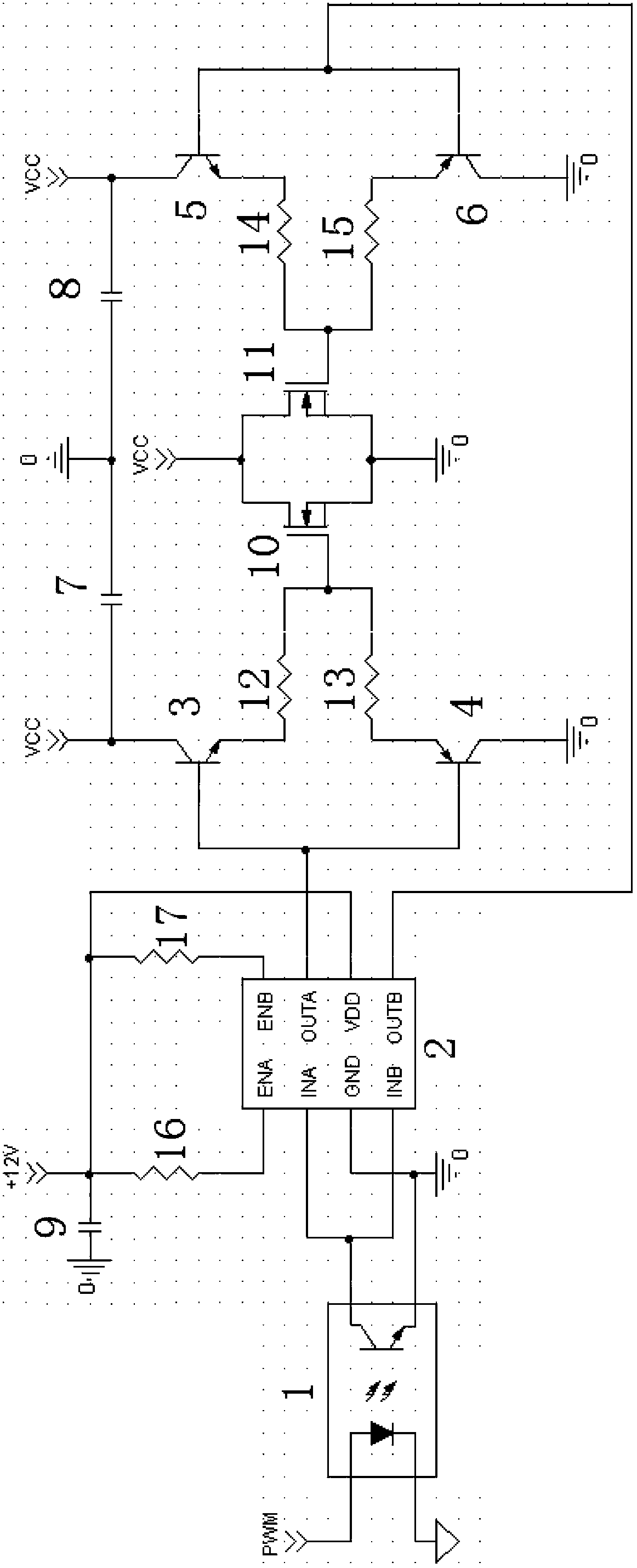 MOSFET-based power driving circuit