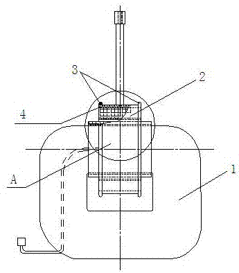 Shielding ring, shielding structure and casting type voltage transformer