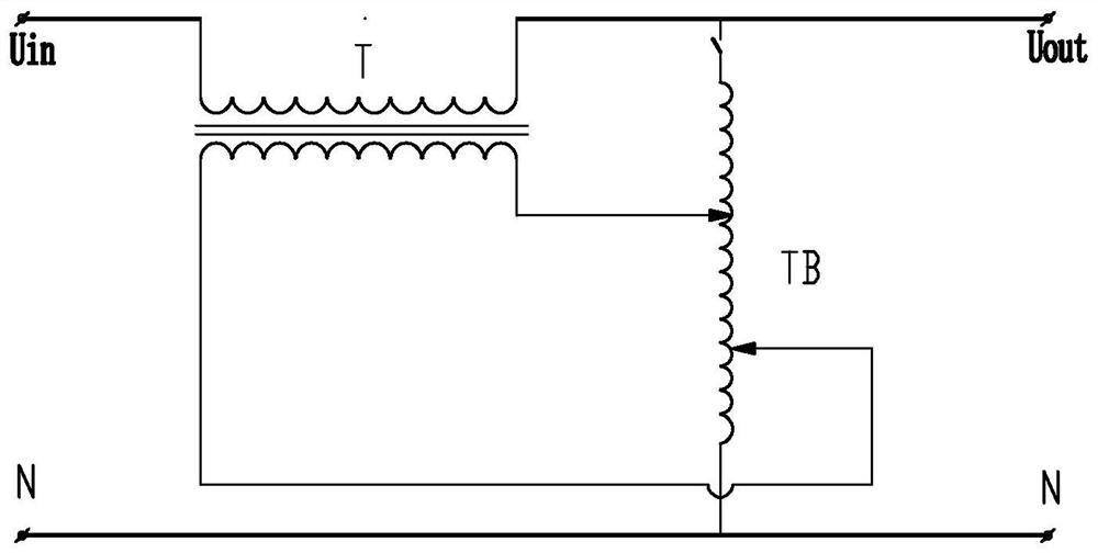 Combined high-precision non-contact voltage regulator main circuit and non-contact voltage regulator