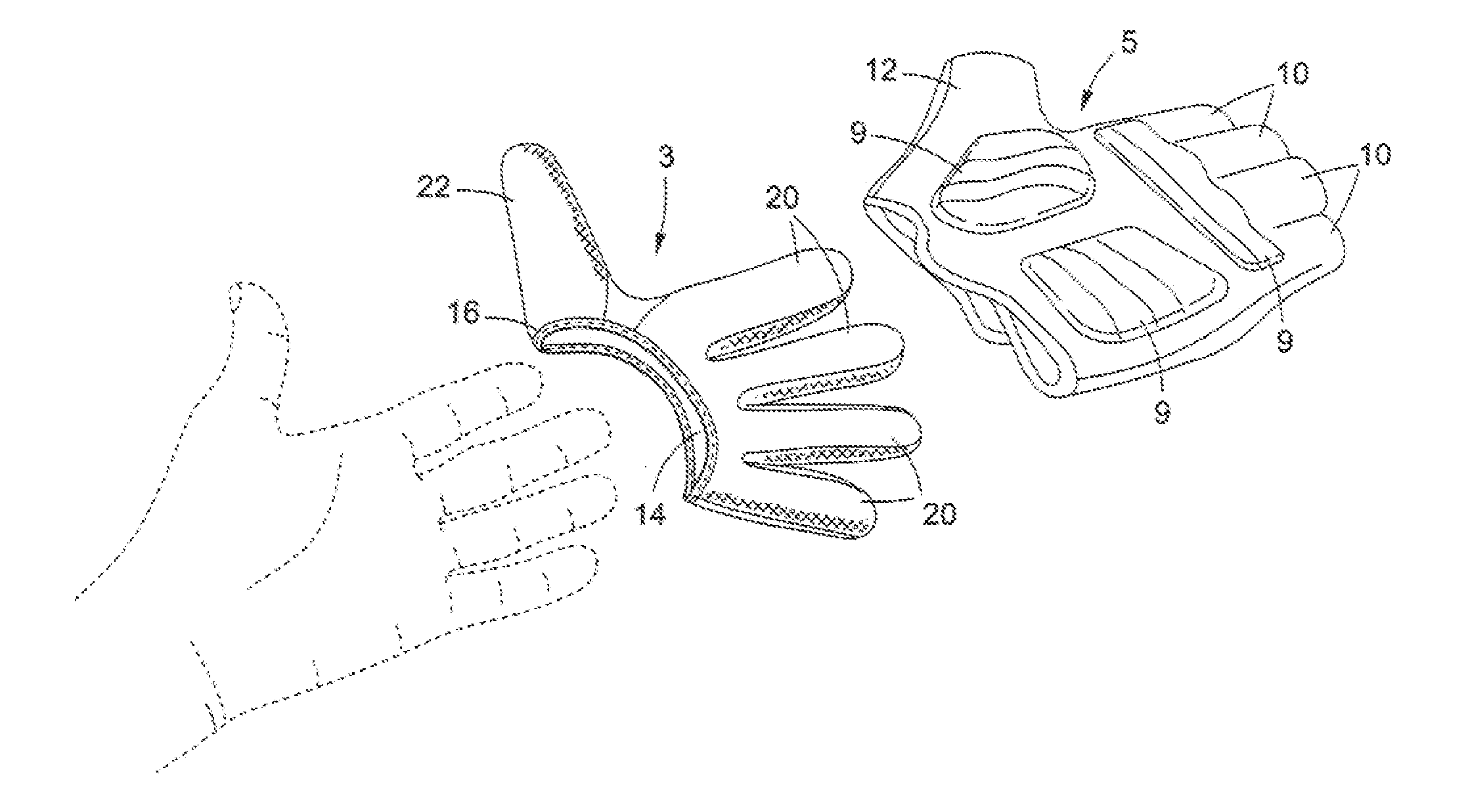 Glove with optional insert