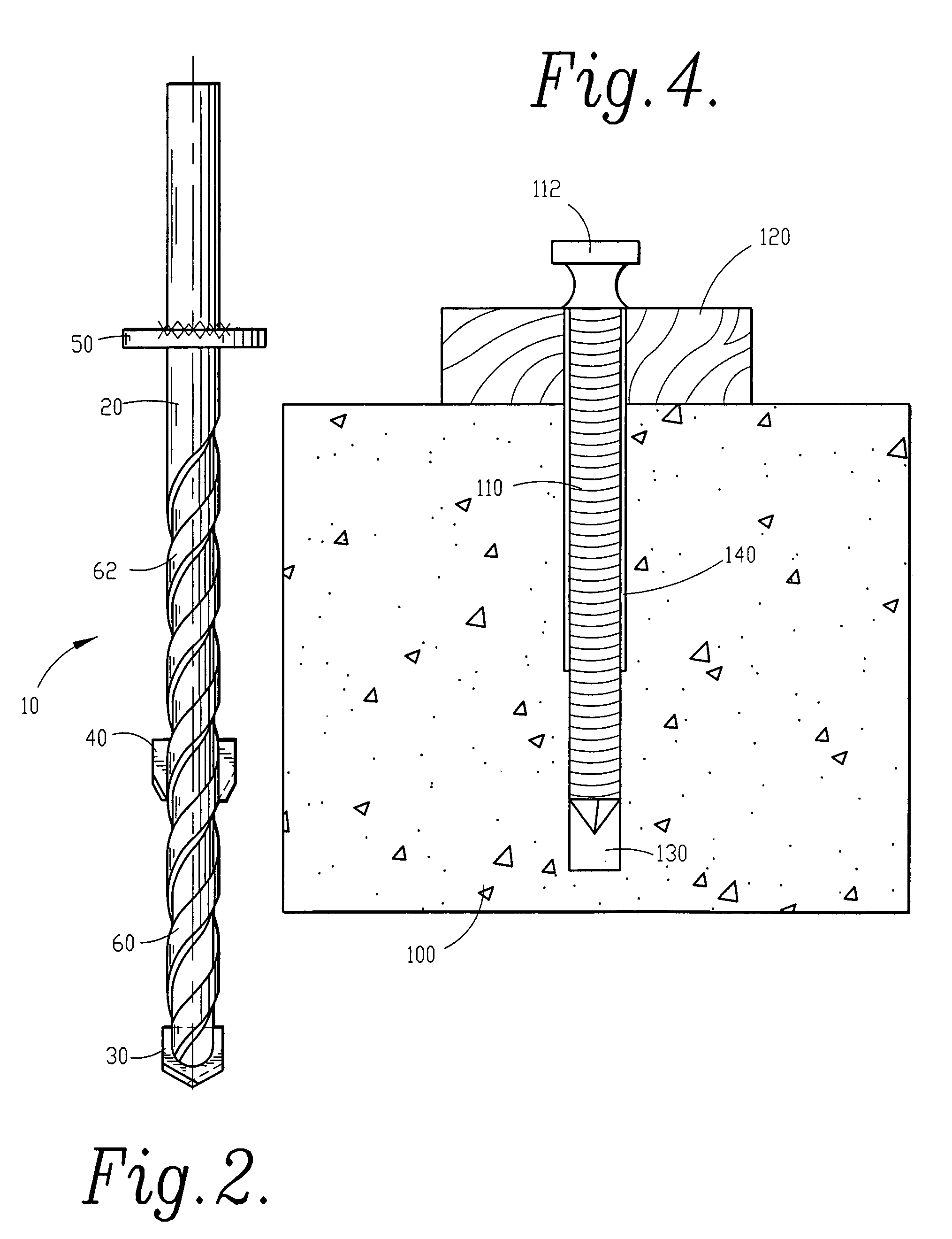 Anchoring drill bit, system and method of anchoring