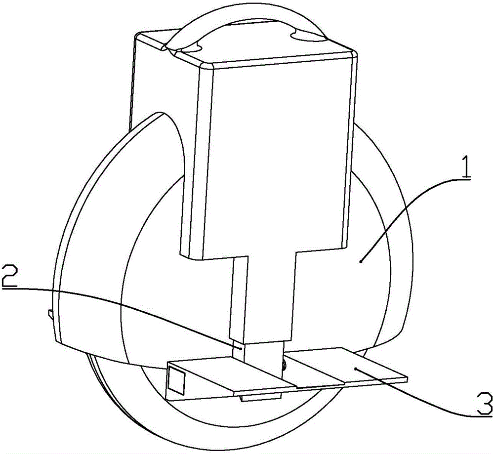 Self-balancing monocycle having gravity self-adjusting function