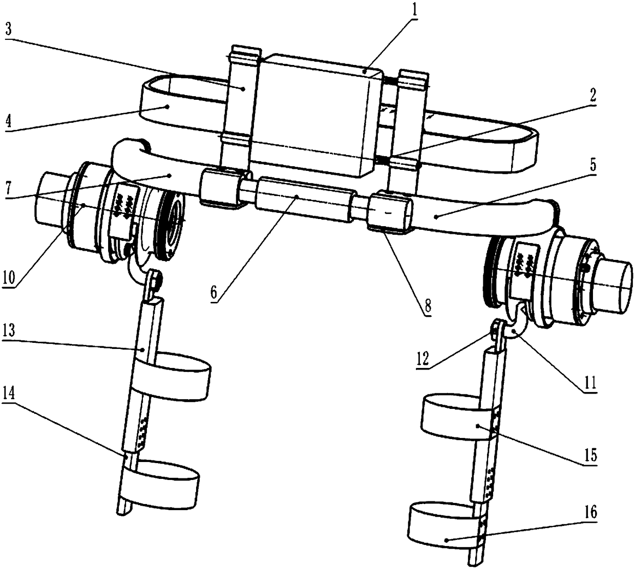 A portable hip assist mechanism