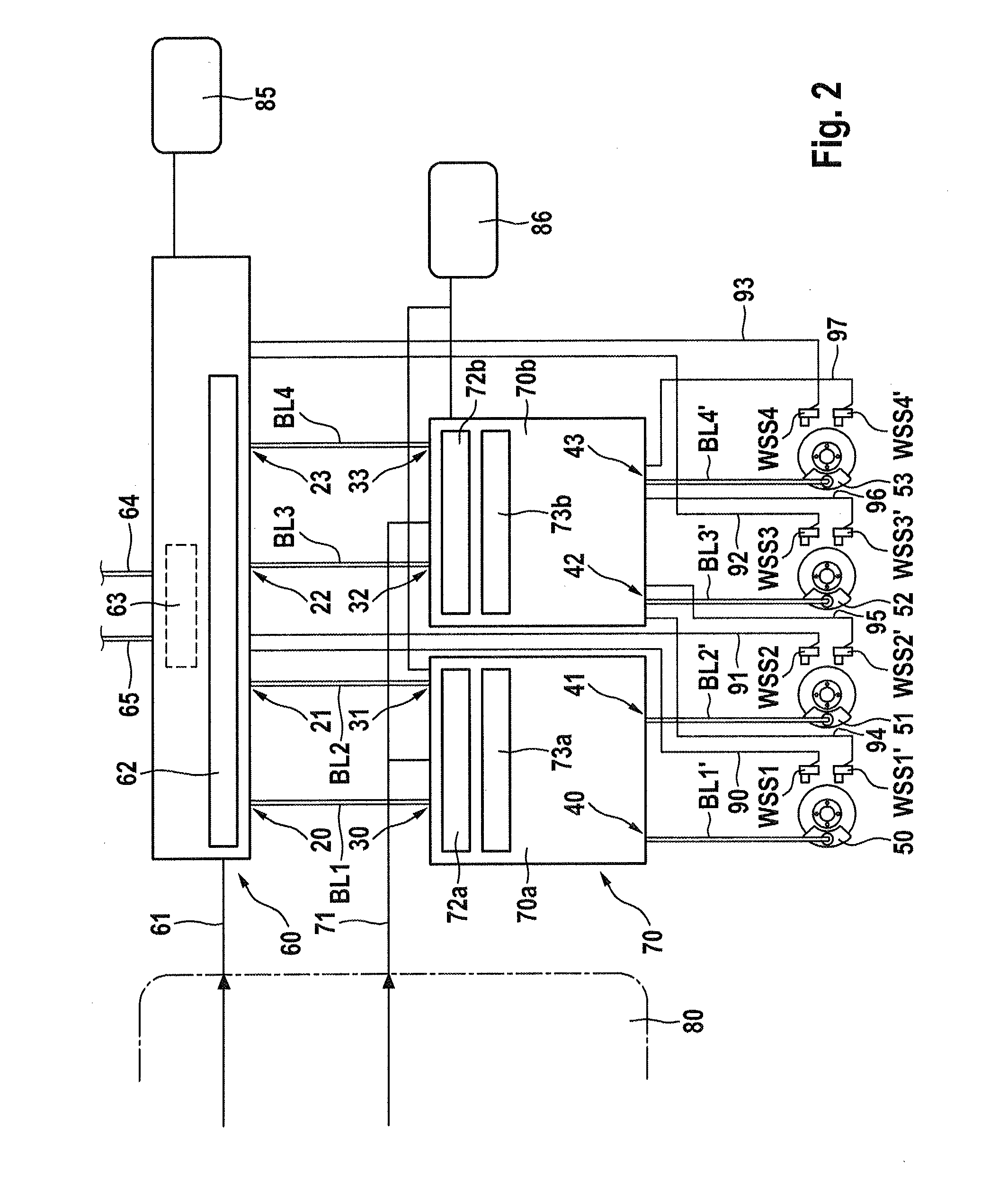 Brake control device and brake system for vehicles