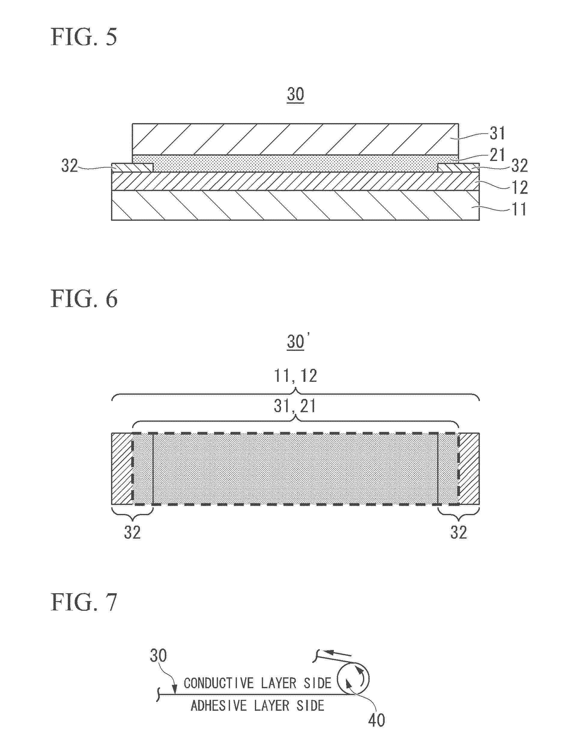 Conductive laminate and touch panel using same