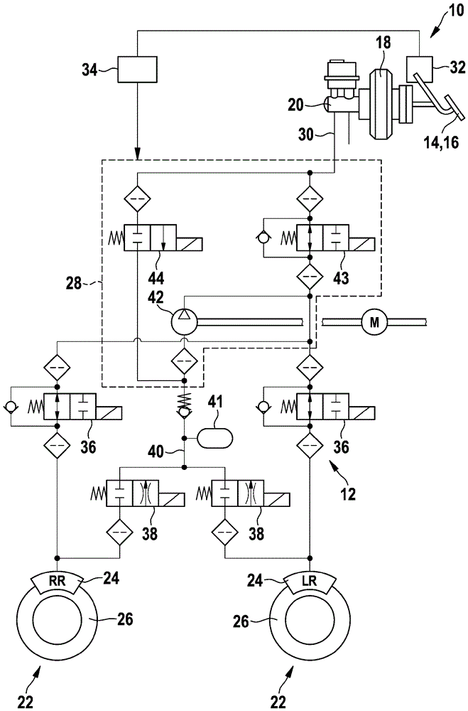 Method and system for compensating for insufficient pressure build-up in a vehicle braking system