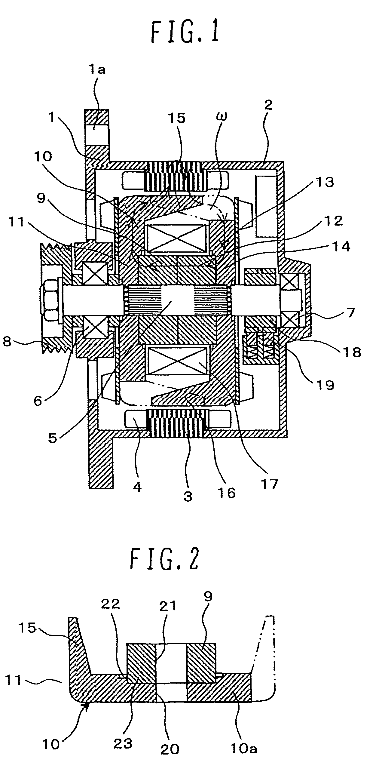 Rotating electrical machine or alternator and method of manufacturing rotor core used in the same