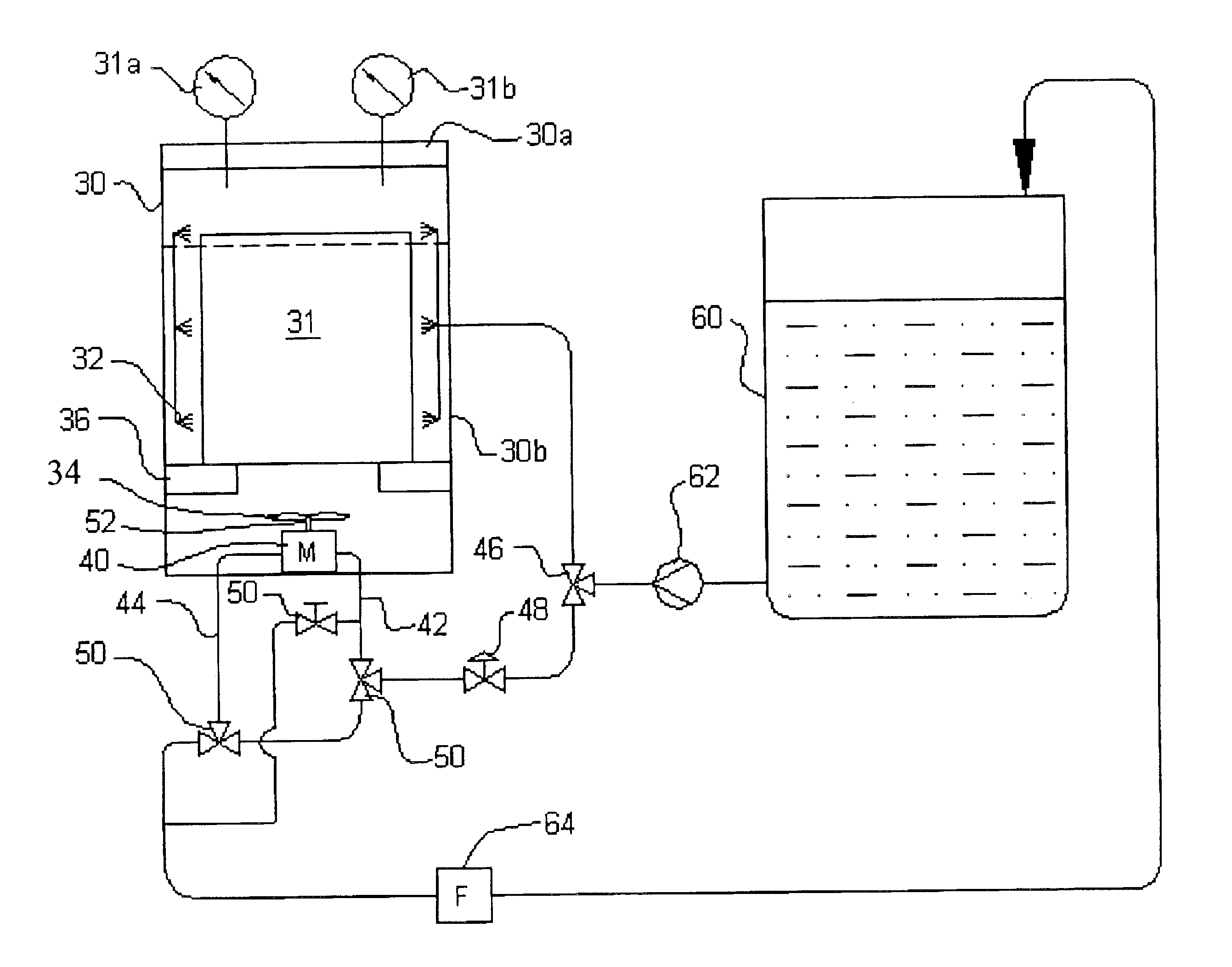 Fluid driven agitator used in densified gas cleaning system