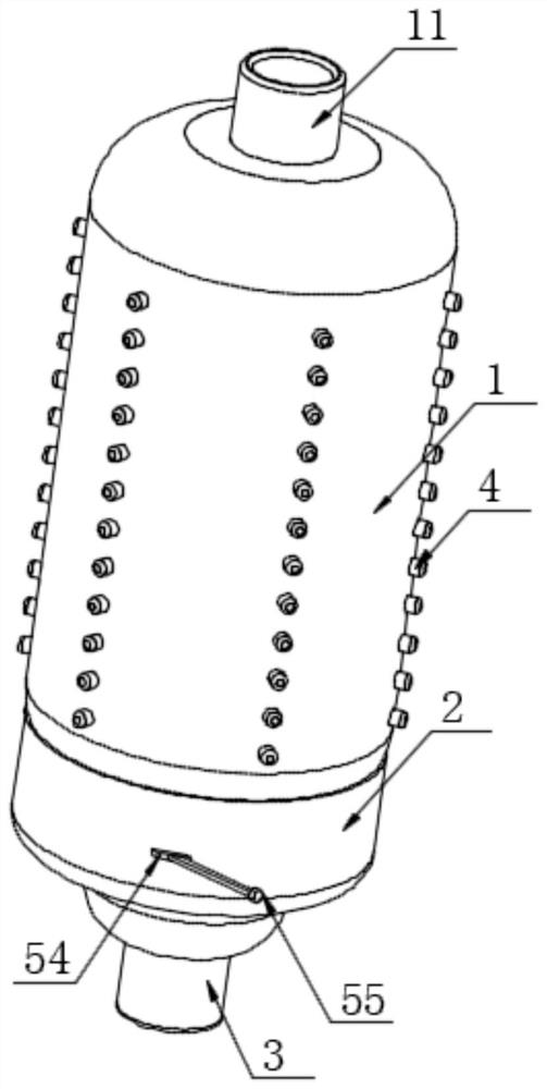 Novel quartz digestion cuvette capable of enabling reaction liquid to react thoroughly and use method of novel quartz digestion cuvette