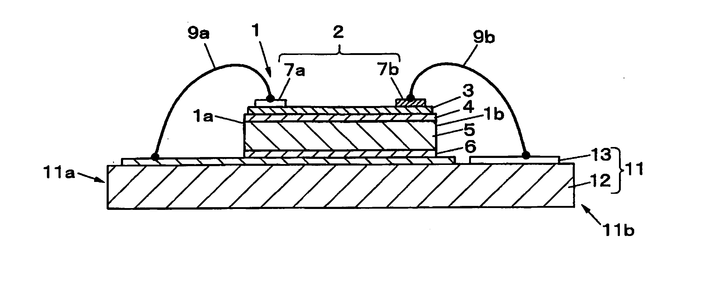 Led light emitting apparatus and vehicle headlamp using the same