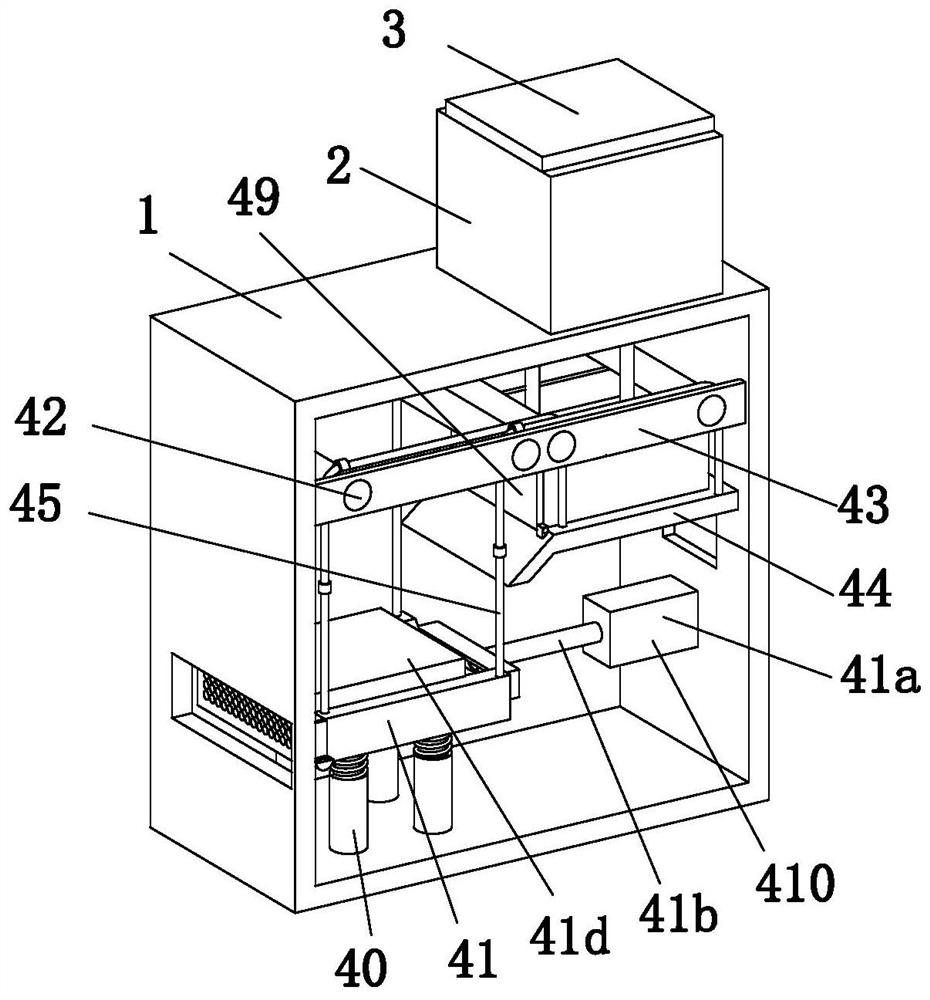 An automatic feeding and spraying separation device for livestock