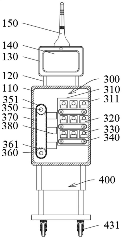 Auxiliary diagnosis and treatment device and auxiliary diagnosis and treatment method used for community clinic internal medicine department