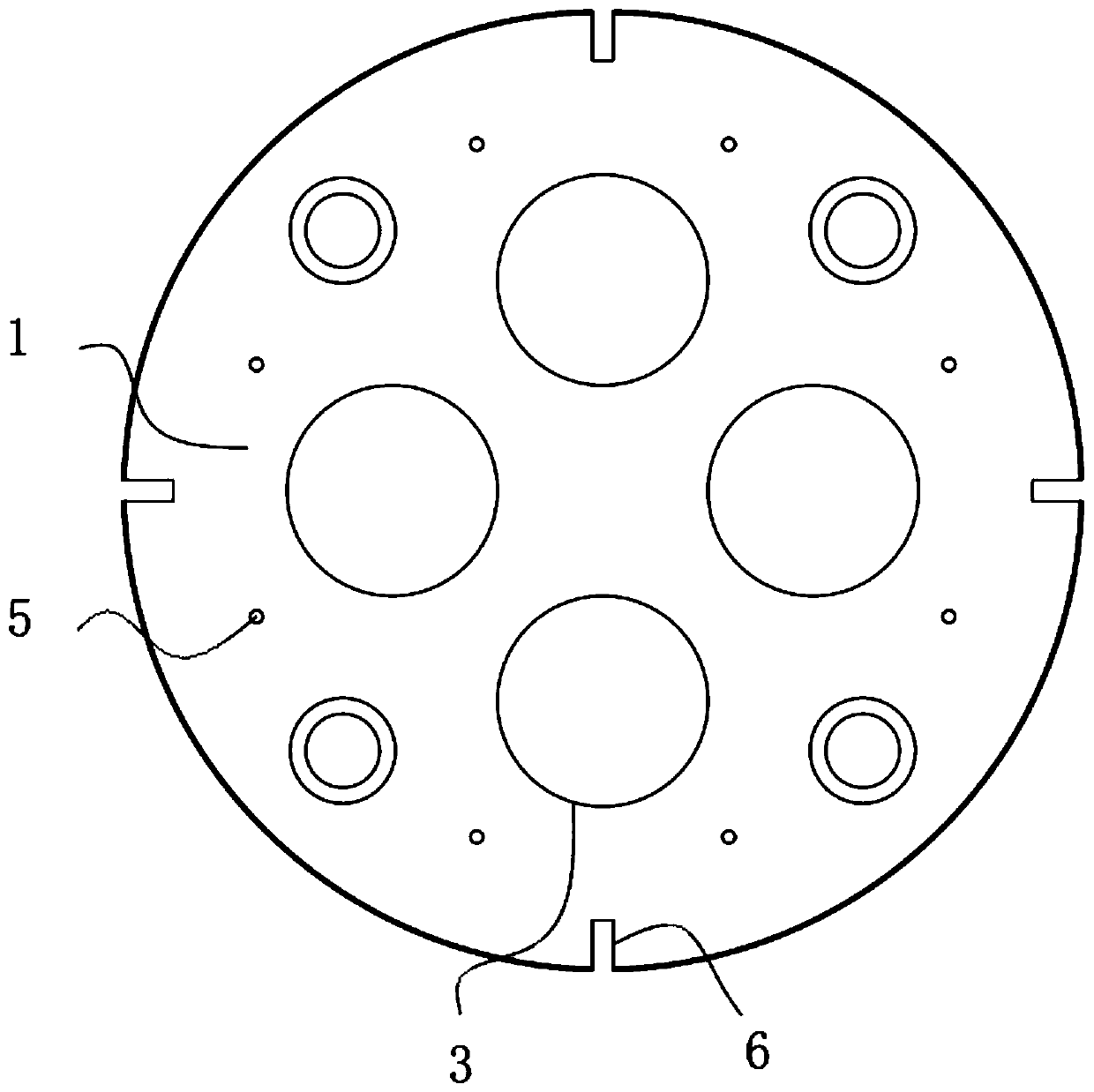 Clamp for machining flange plate