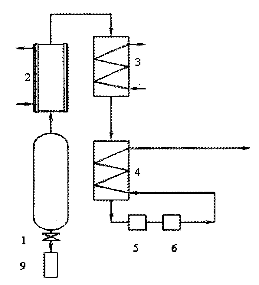 High-pressure powdered coal gasifier with back-heating system