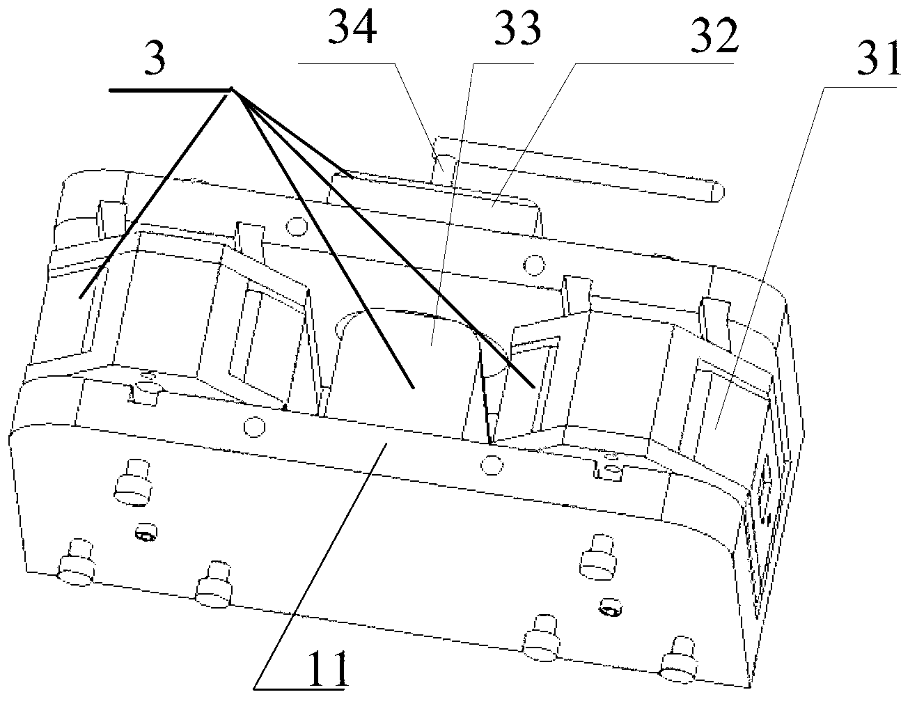 Aperture measuring method based on non-contacting type sensor combination