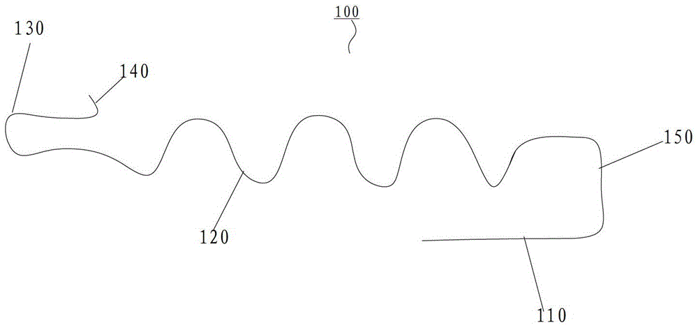 Metal terminal and battery connector with same