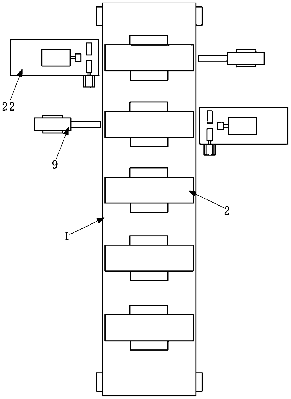 An engine tappet grinding production line