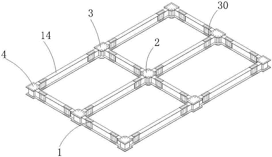 Assembled type special-shaped hollow column frame-shear wall housing construction system and assembling method