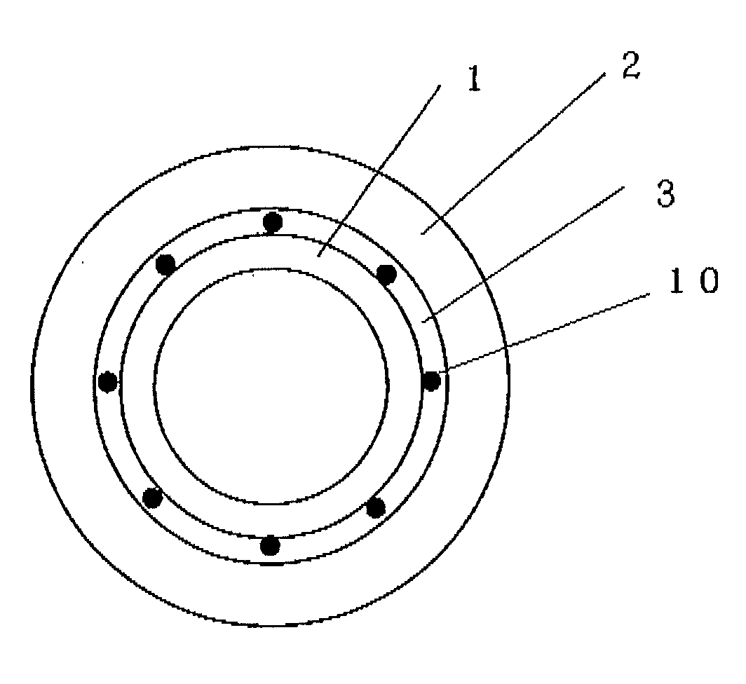 Cylindrical sputtering target, and method for manufacturing same
