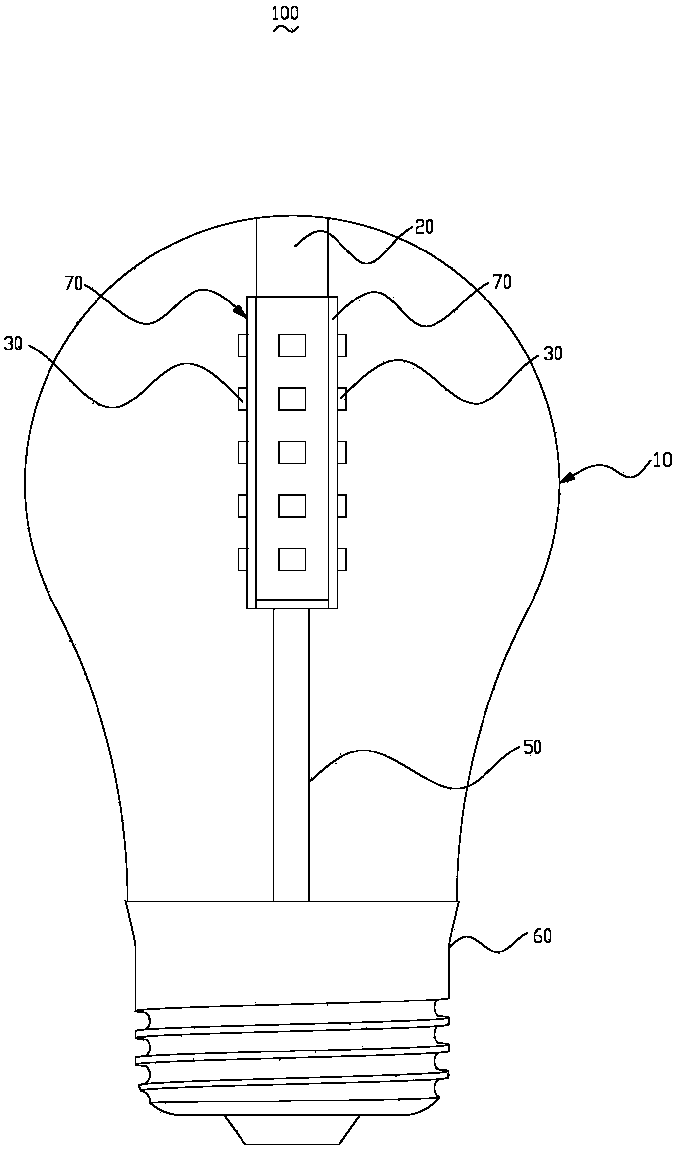 LED (light emitting diode) illuminating lamp