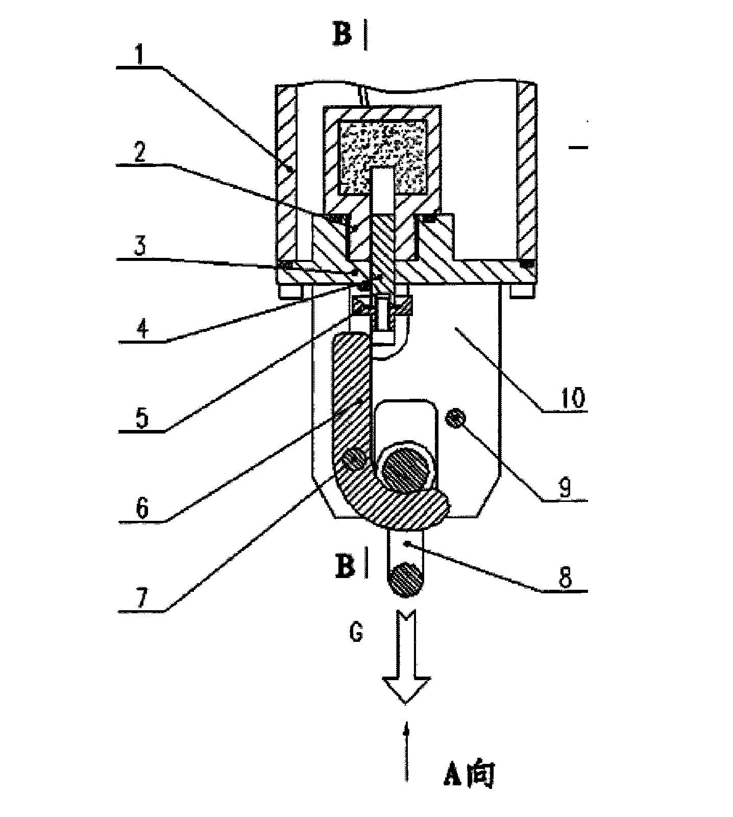 Acoustic releaser actuating mechanism capable of cutting cable
